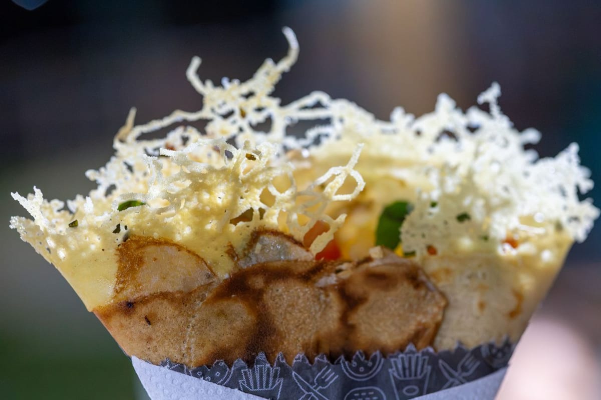 Crêpe salée au fromage
